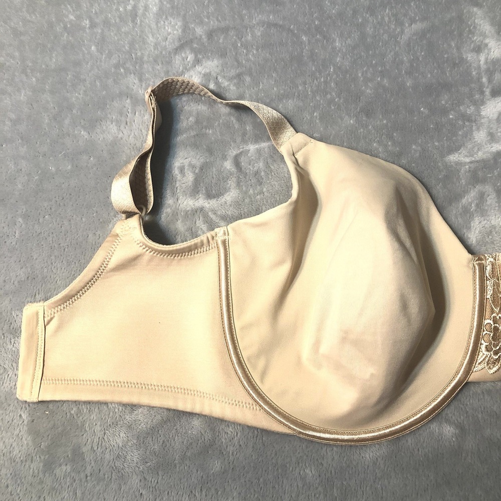 Vanity Fair Bra 34H Nude Seamless Beauty Back Minimizer Full Coverage 76080 EUC - Picture 4 of 7